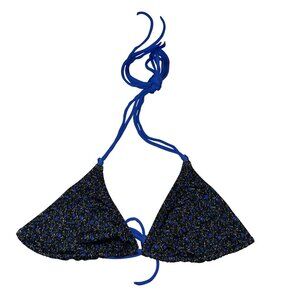 NWOT Heavy Manners Double String Orchard Street Swim Bikini Top Women's Small S